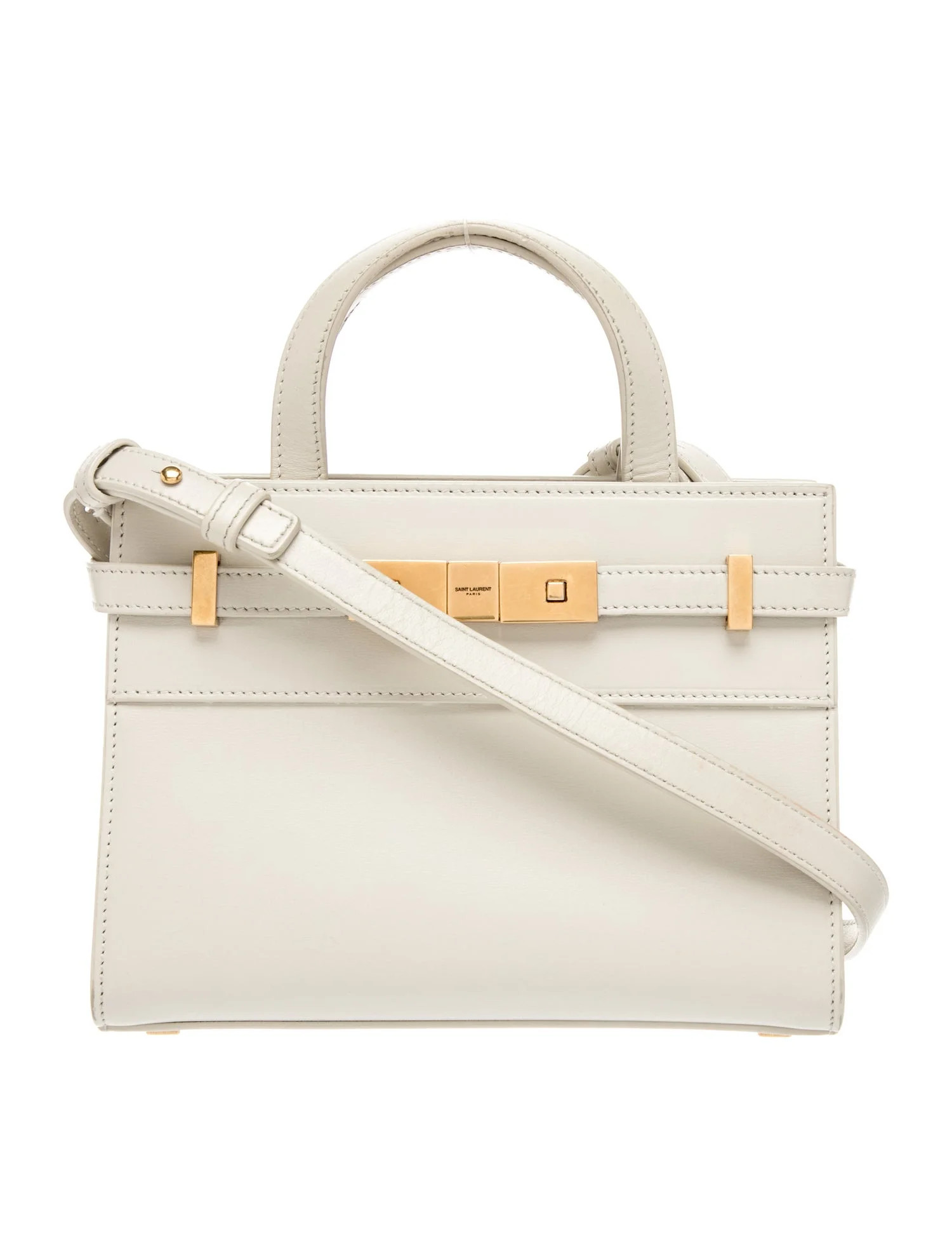 Saint Laurent Leather Manhattan Nano - Neutrals Handle Bags, Handbags - SNT468473 | The RealReal | The RealReal