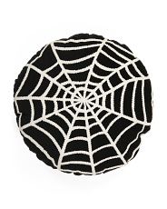 18x18 Round Velvet Spiderweb Pillow | Fall Decor | T.J.Maxx | TJ Maxx