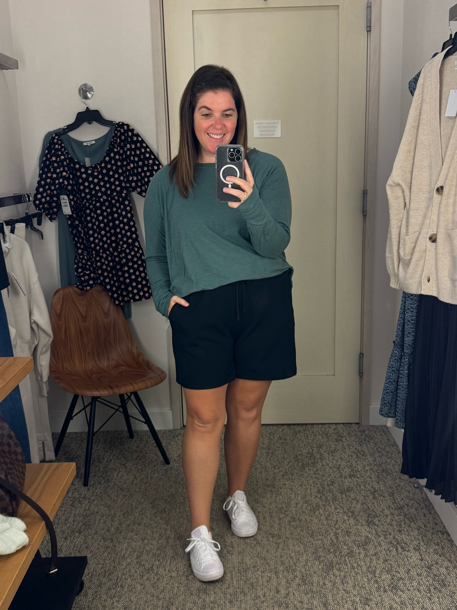 Ohhhh…I want to live in Zella active wear! This top and shorts are cute enough to wear daily, or to throw on after a workout! The long sleeve tee runs TTS, comes in several color options and is on sale for $29.99! The shorts are super cute, they run TTS and they are on sale for  $32.99! 

#LTKSummerSales #LTKSaleAlert #LTKxNSale