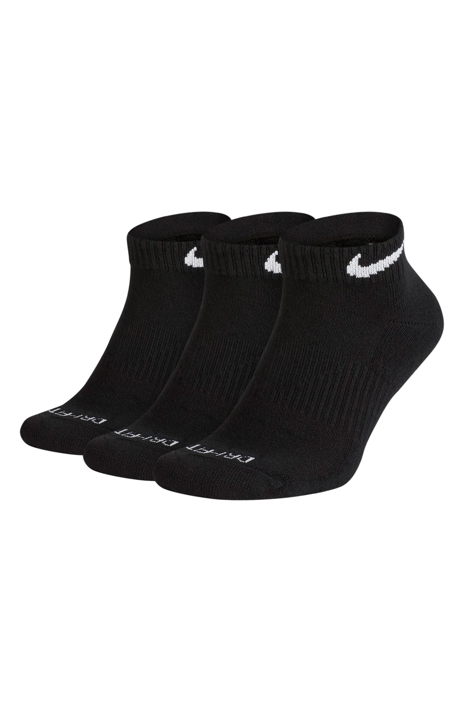 Nike Dry 3-Pack Everyday Plus Cushion Low Training Socks | Nordstrom | Nordstrom