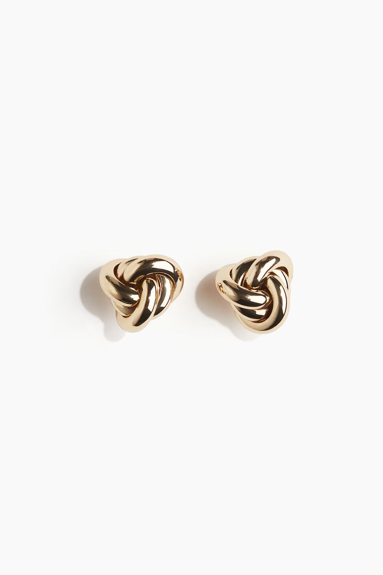 Knot-Shaped Stud Earrings - Gold-colored - Ladies | H&M US | H&M (US + CA)