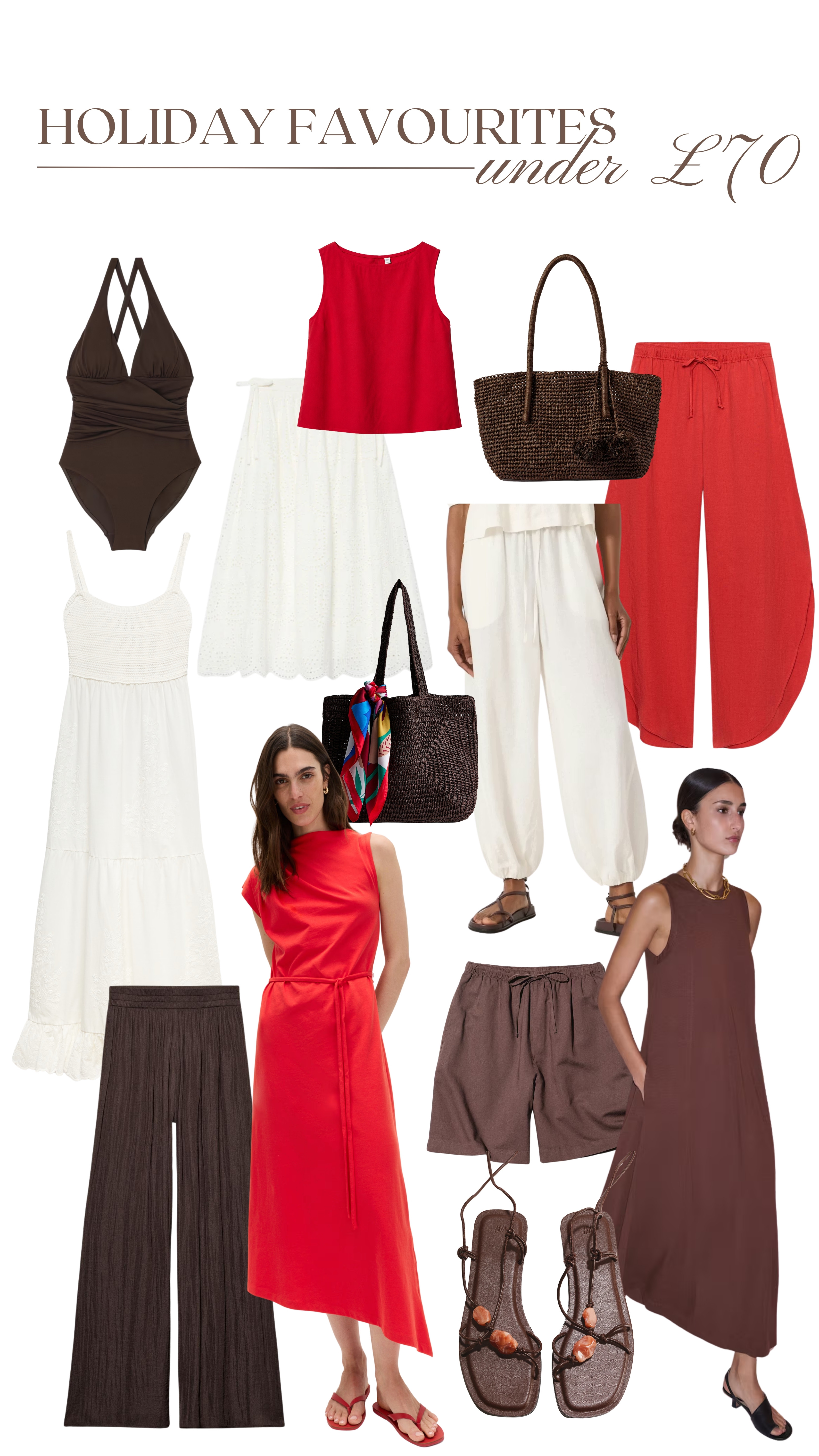 Holiday favourites, under £70 🤎✨🥥

Holiday outfits, holiday outfit inspiration, maxi skirt, broderie, maxi dress, white dress, swimsuit, a line dress, balloon trousers, wide leg trousers, lightweight trousers, linen top

#LTKuk #LTKsummer #LTKdresses