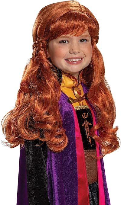 Anna Frozen 2 Girls Wig Standard | Amazon (US)