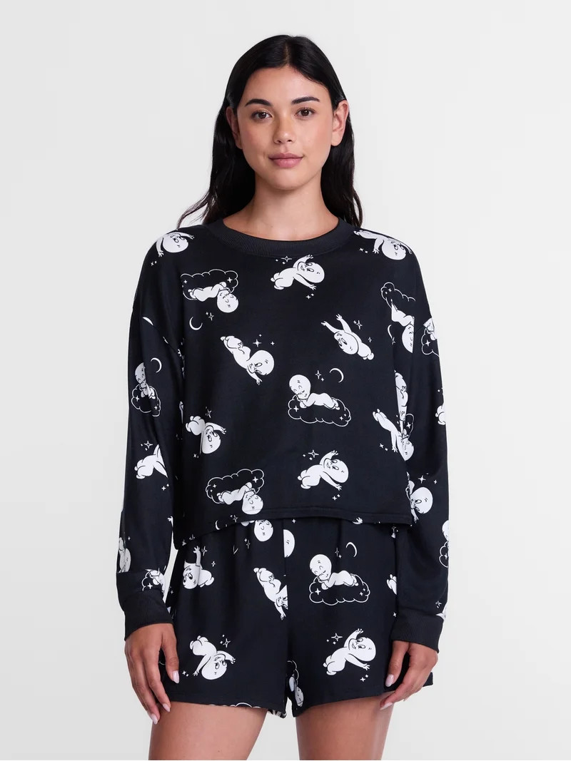 Casper Women's and Women's Plus Tee and Shorts Pajama Set by Grayson Social, 2-Piece, Sizes XS-3X | Walmart (US)