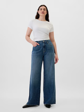 High Rise Wide-Leg Jeans | Gap Factory