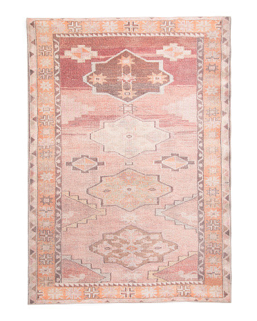 Made In Turkey 4x6 Washable Canteena Vintage Look Area Rug | TJ Maxx
