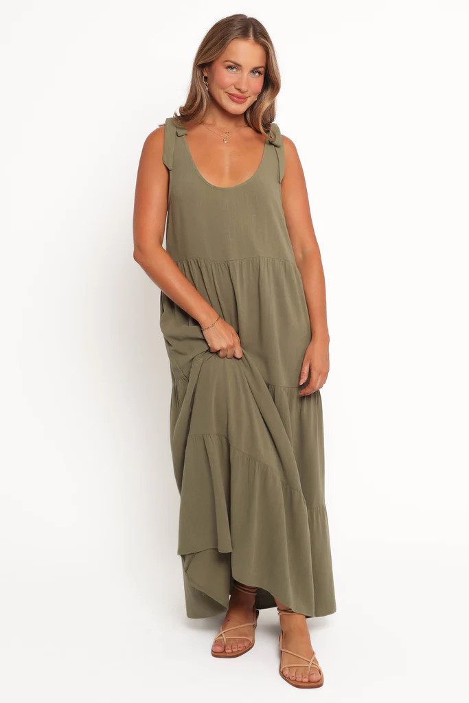 Marcy Midi Dress - Olive | Petal & Pup (US)