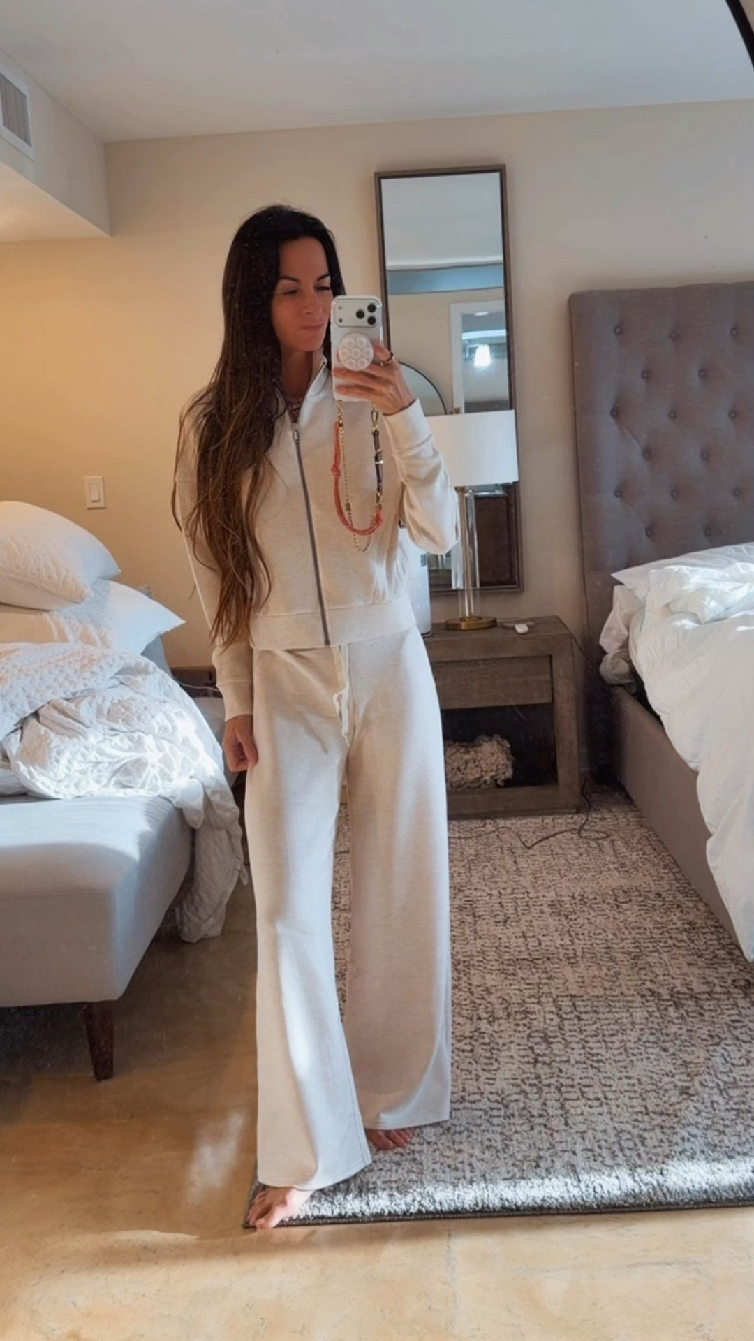 Living in loungewear lately and honestly? Not mad about it 😌

This Air Essentials set from @Spanx is buttery soft, perfectly draped, and gives that effortless “put together without trying” energy.

The flow of these pants = EVERYTHING
The fit of this jacket = chef’s kiss 👌
Comfort + chic? Say less.

Wearing XS
#SpanxPartner

#NicoleColeeStyle #LTKLounge #EverydayChic #EffortlessStyle #CozyButMakeItCute



#LTKgrwm #LTKdayinmylife #LTKootd