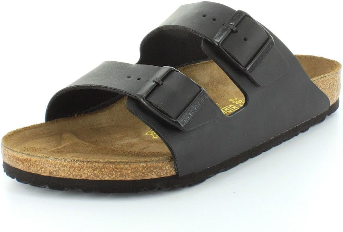 Birkenstock Unisex Arizona Sandal,Black Birko-Flor,39 M EU | Amazon (US)