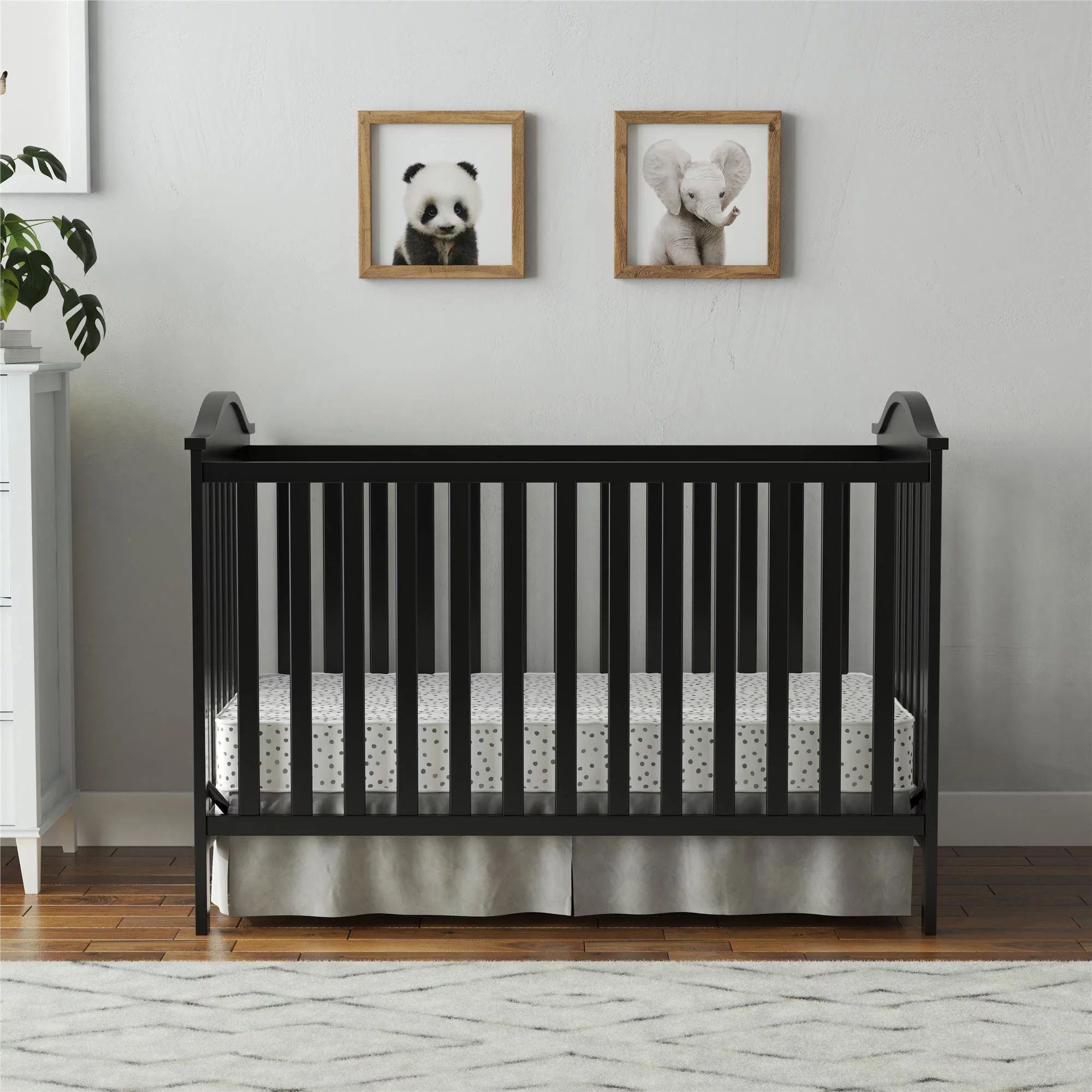 Baby Relax Adele 3-in-1 Convertible Crib, Black | Walmart (US)