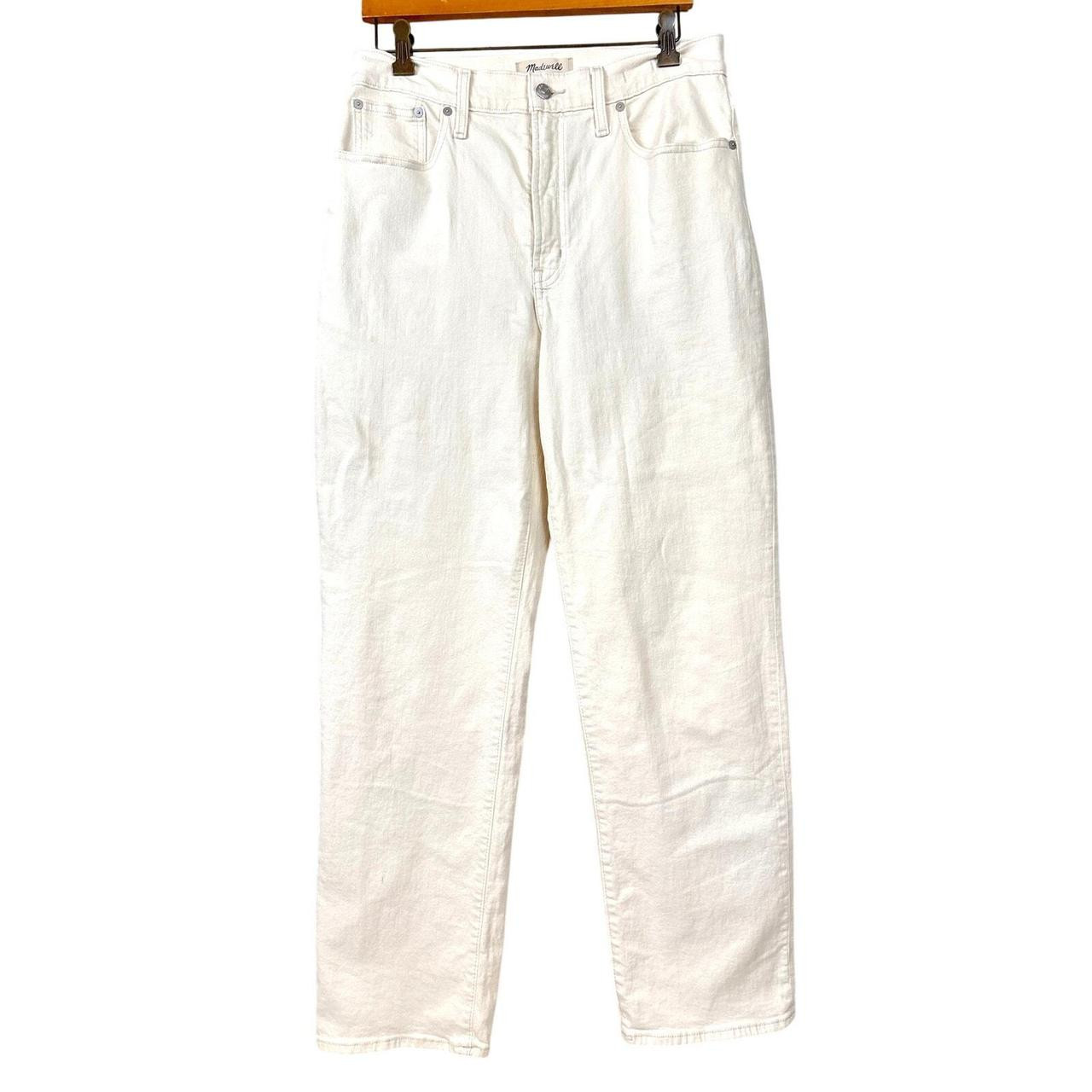 Madewell Women's Jeans - Cream | Depop US