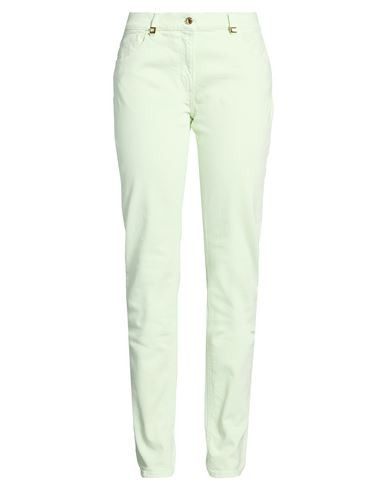 Elisabetta Franchi Woman Jeans Light green Size 31 Cotton, Elastane | YOOX (US)