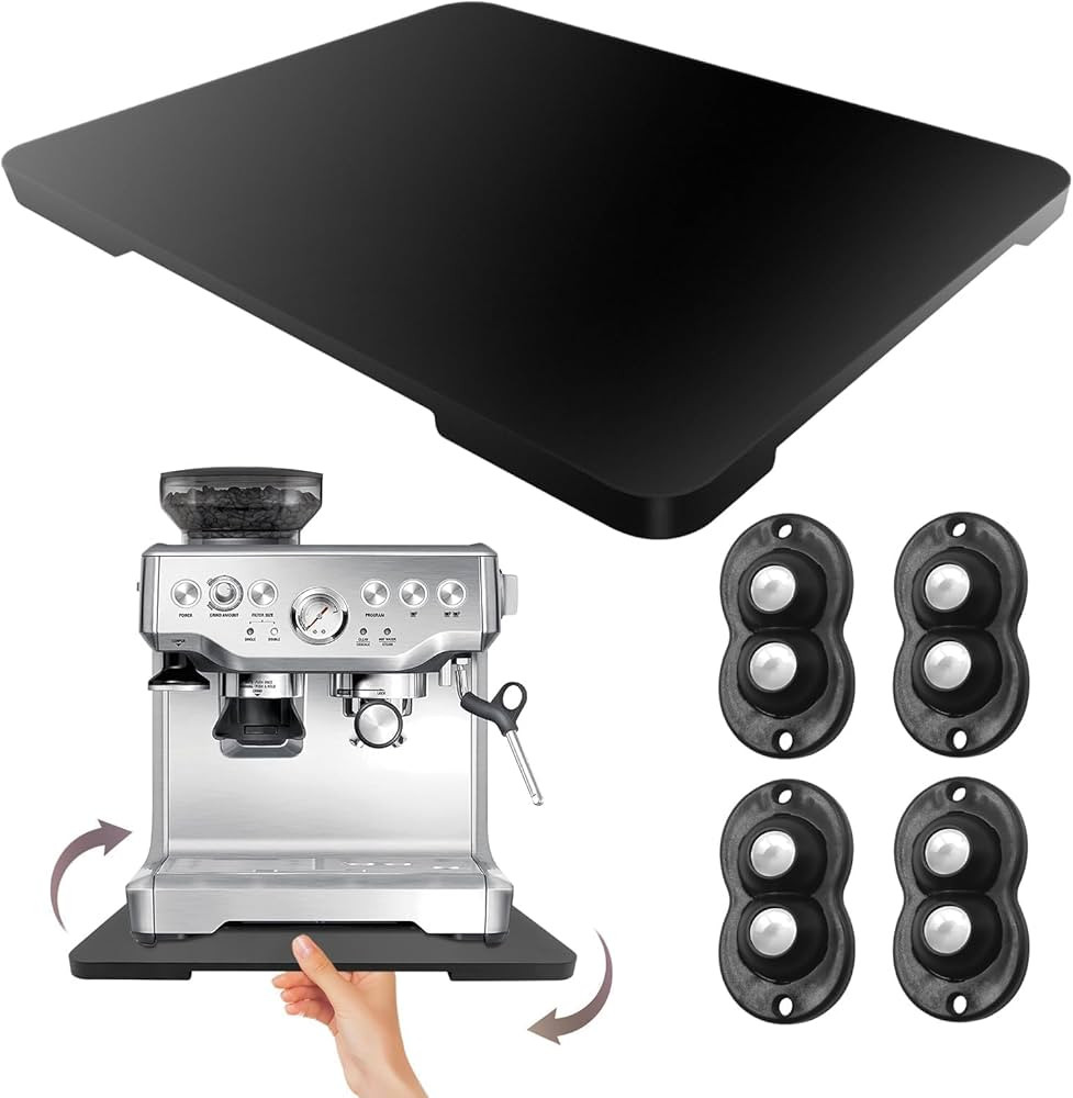 360° Rolling Tray Bamboo Appliance Slider for Kitchen Appliances, for Breville Espresso Machine ... | Amazon (US)