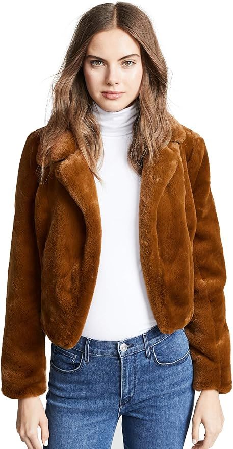 [BLANKNYC] Blank Denim Women's Cropped Faux Fur Jacket | Amazon (US)