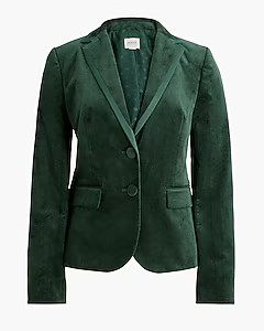 Velvet schoolboy blazer | J.Crew Factory