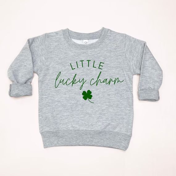 Little Lucky Charm Sweatshirt St. Patrick's Day Toddler | Etsy | Etsy (US)