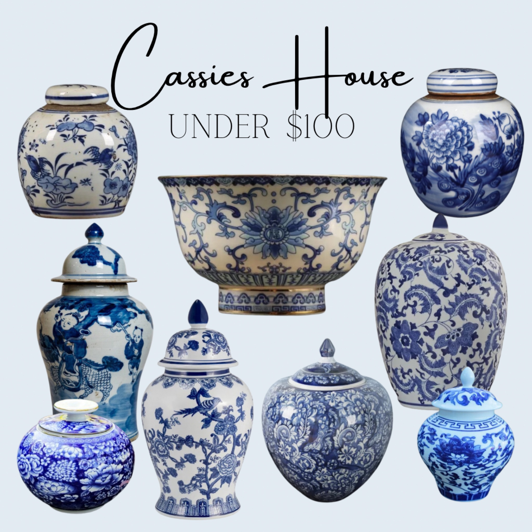 Beautiful blue and white chinoiserie porcelain. 

#LTKhome