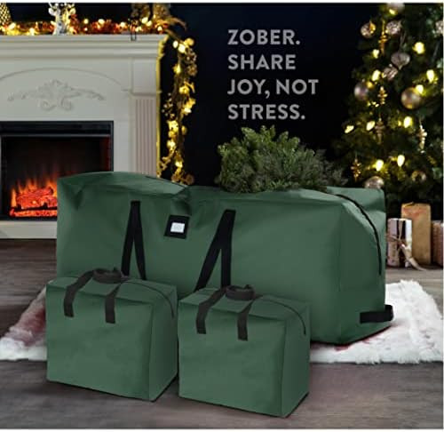 Christmas Tree Storage Bag - for Artificial Trees up- Garland Bag, (3 pc set) Durable Waterproof ... | Amazon (US)