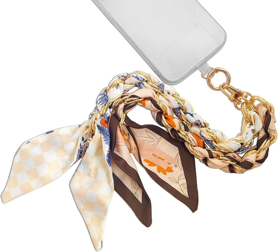 AGEN KGEN Phone Charms Gold Metal Phone Lanyard | Amazon (US)