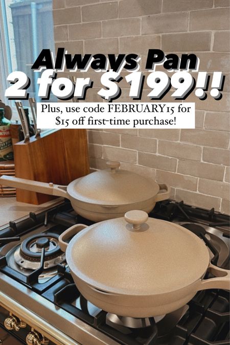 The famous Our Place Always Pan is in super deal @qvc 🥳 Get 2 for $199…that’s $100 off!! And code FEBRUARY15 saves another $15 on first-time purchases! 

#loveQVC #ad 