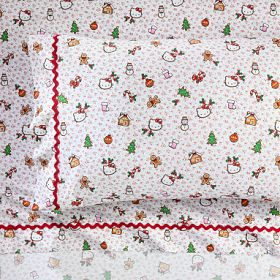 Hello Kitty® Heritage Gingerbread Organic Sheet Set | Pottery Barn Teen