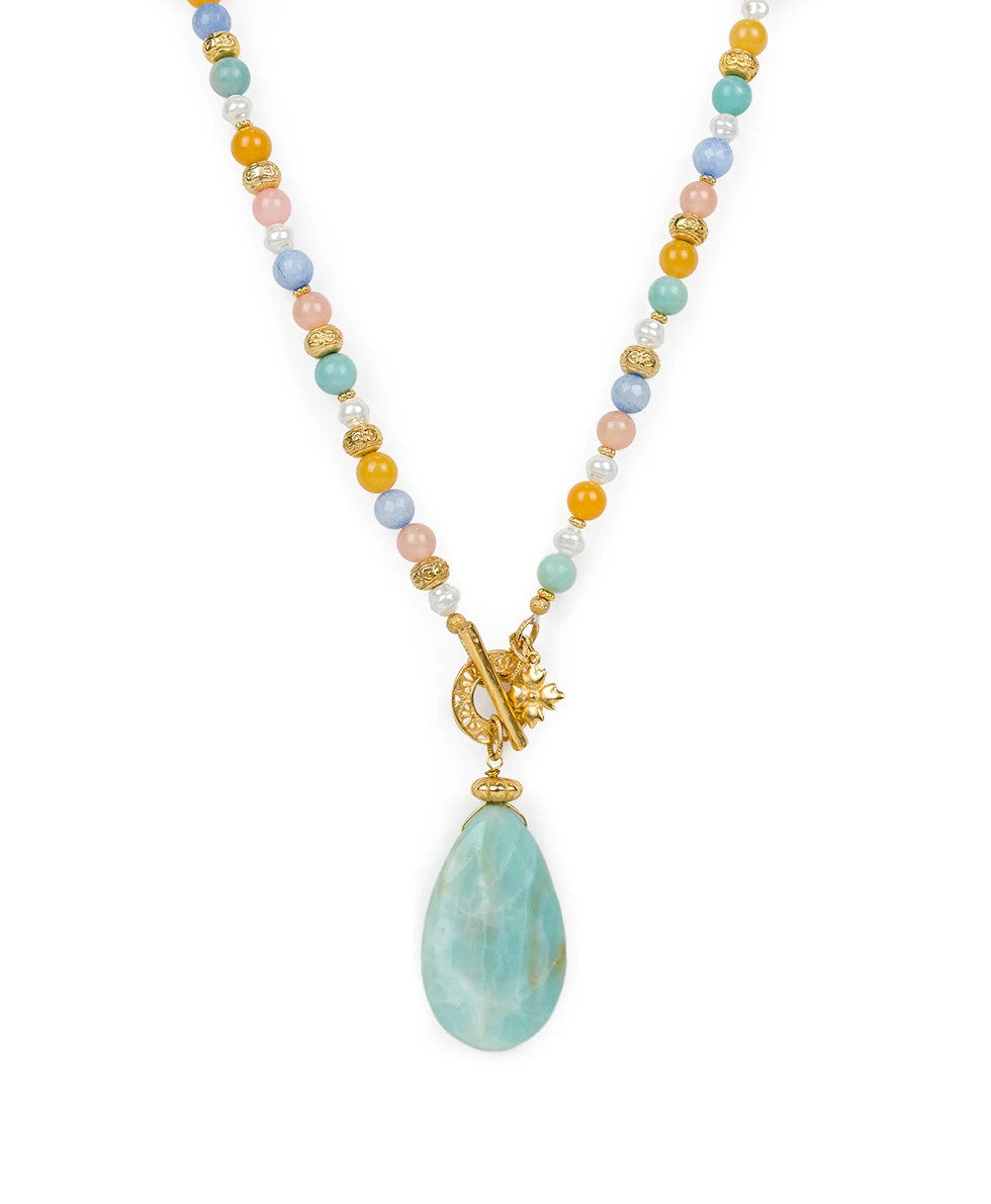Pastel Bead Necklace 
         Eclectic Bead | Patricia Nash Designs
