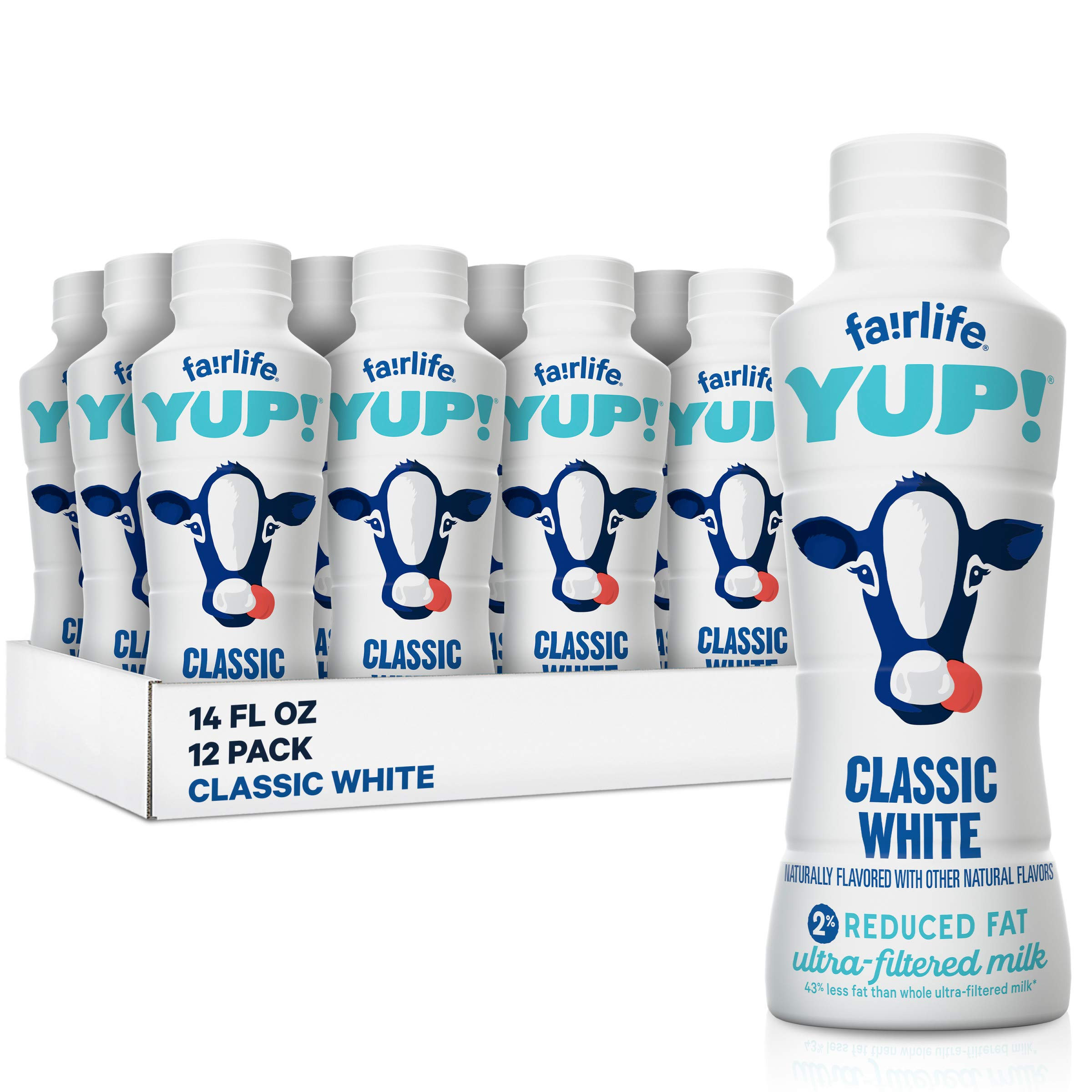 fairlife YUP! Low Fat Ultra-Filtered Milk, Classic White (Packaging May Vary), 14 Fl Oz (Pack of ... | Amazon (US)