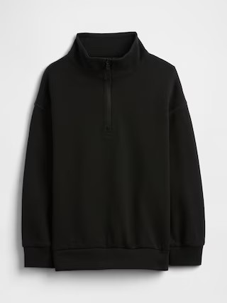 babyGap Relaxed Mockneck Quarter-Zip Sweatshirt | Gap Factory