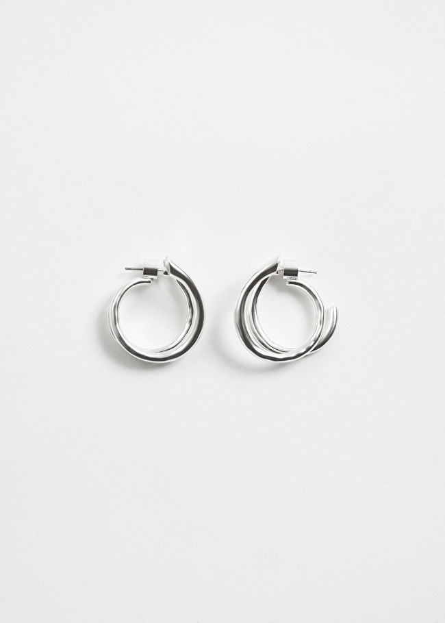 Hammered Hoop Earrings | & Other Stories US
