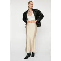 Petite Bias Cut Satin Maxi Skirt | PrettyLittleThing UK