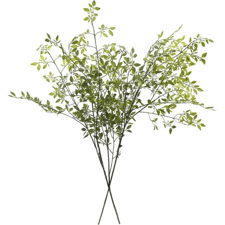 Scidweet Greenery Stems Fake Plants, 2 Pcs 43.3" Artificial Nandina Faux Plants for Indoor Vase Spring Summer Office Table Home Room Decor | Walmart (US)