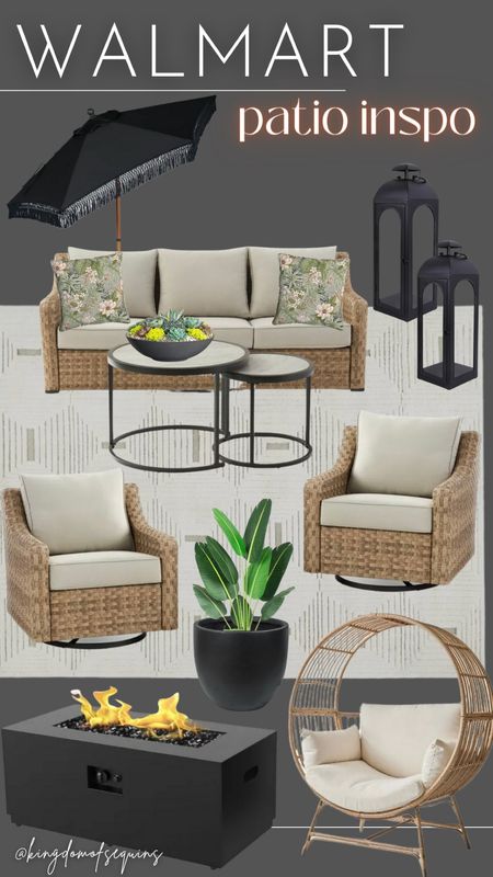 Walmart spring summer patio inspo 

#LTKstyletip #LTKhome #LTKsalealert