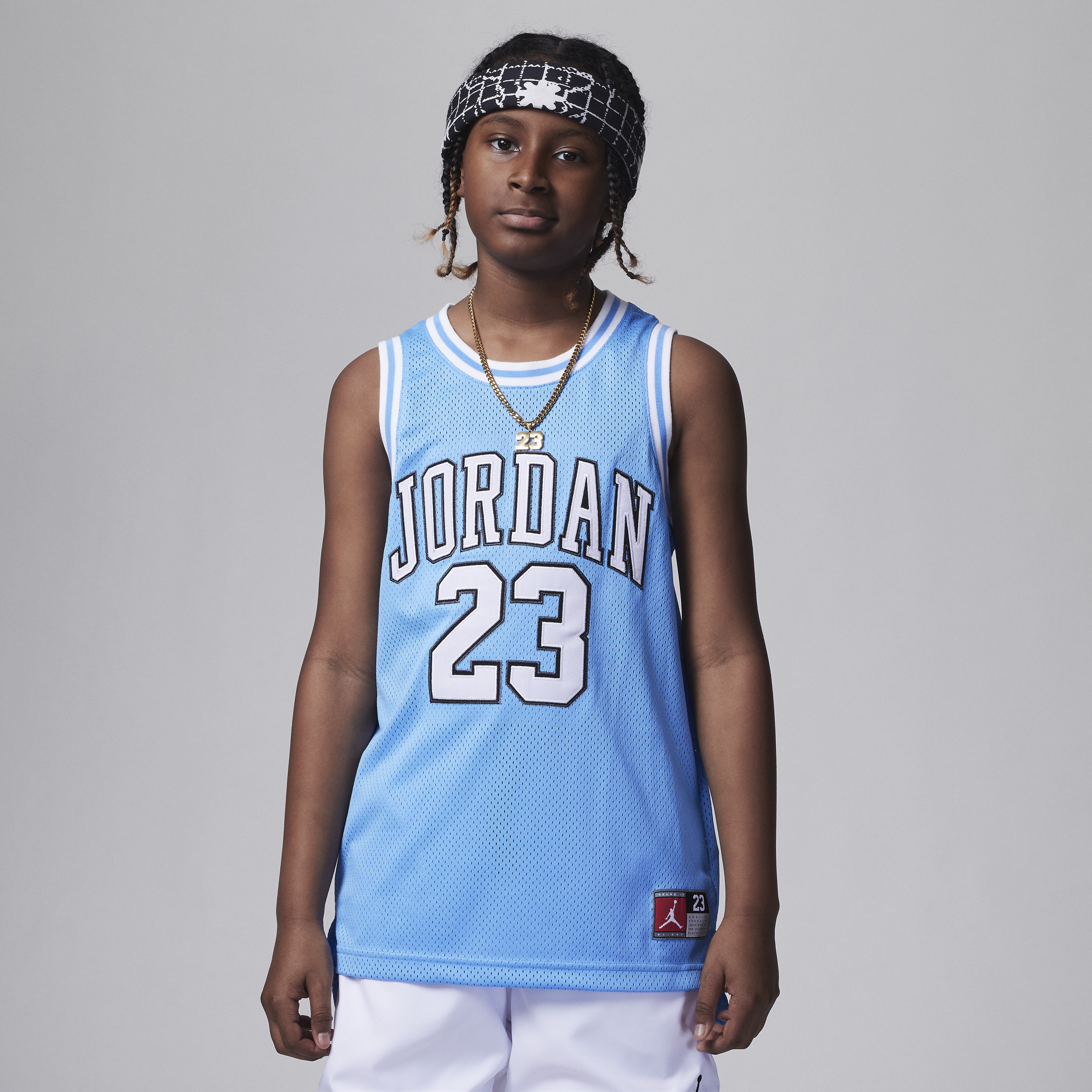 Jordan Big Kids' 23 Jersey in Blue | 95A773-B9F | Nike (US)