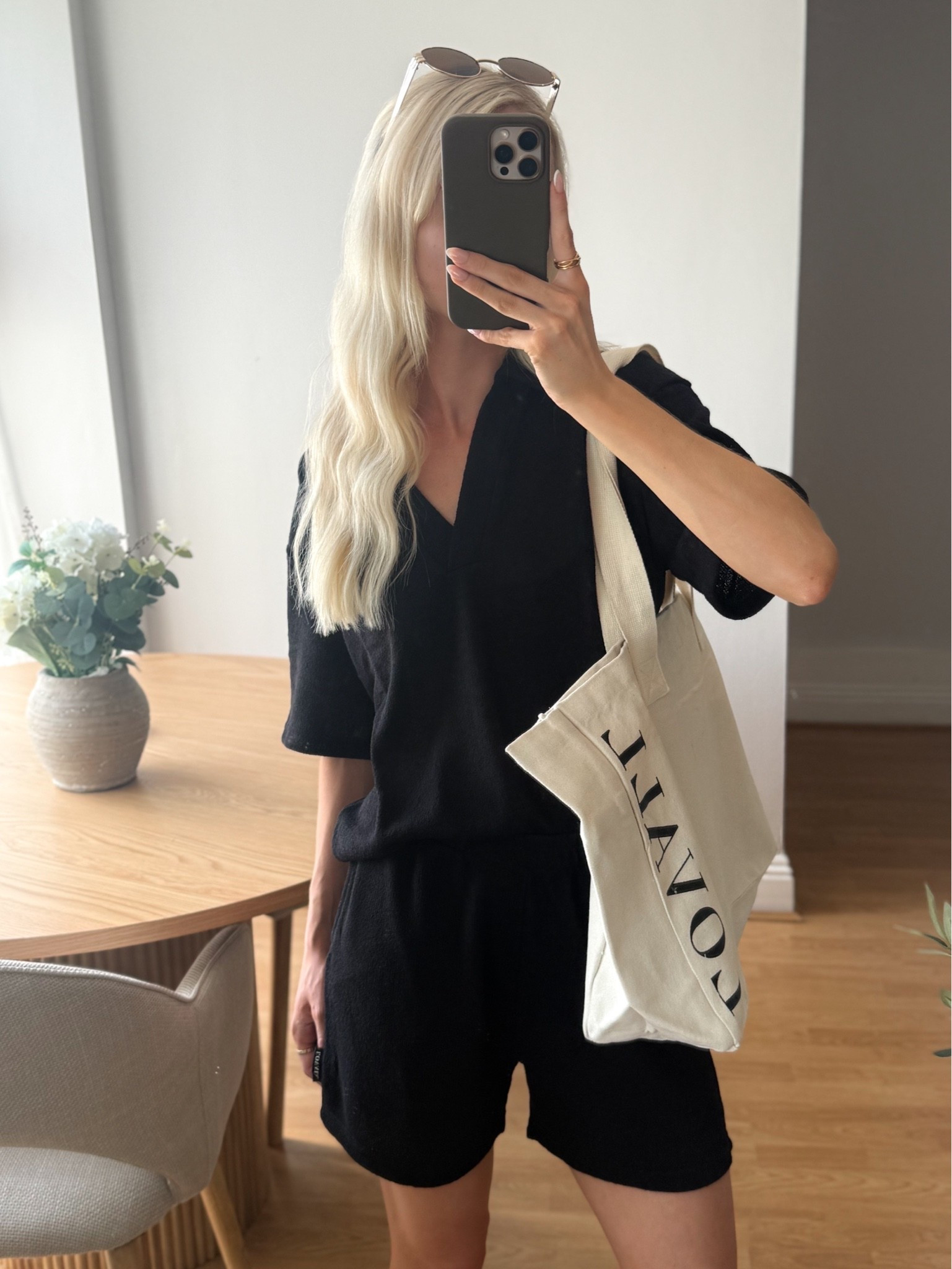 Running errands 🖤

Full @LOVALL co-ord set, black shorts & top, easy style, loungewear

#LTKsummer