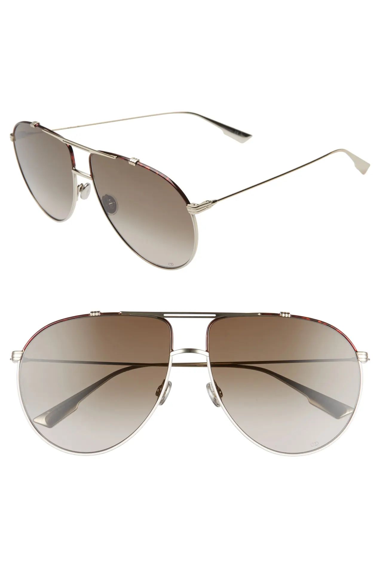 Dior | Christian Dior Monsieur 63mm Oversize Aviator Sunglasses | Nordstrom Rack | Nordstrom Rack