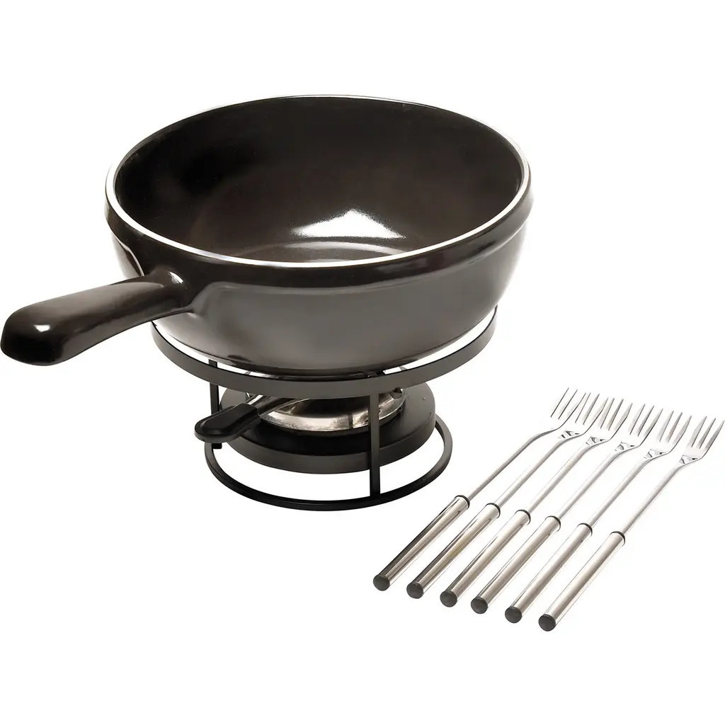 Emile Henry Flame Fondue Set, 2.6 Quart in Charcoal at Nordstrom | Nordstrom