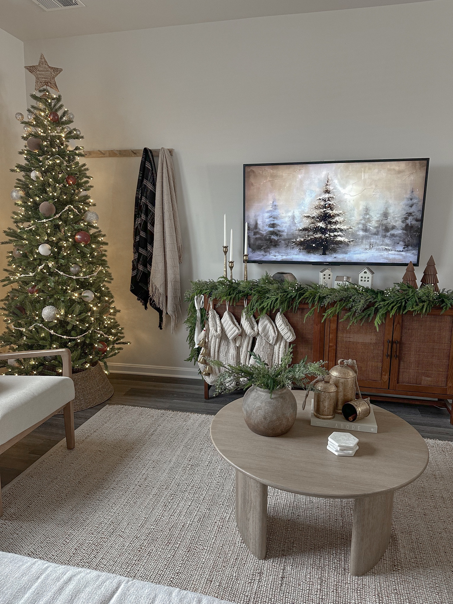 Christmas living room 

#LTKSeasonal #LTKhome #LTKHoliday