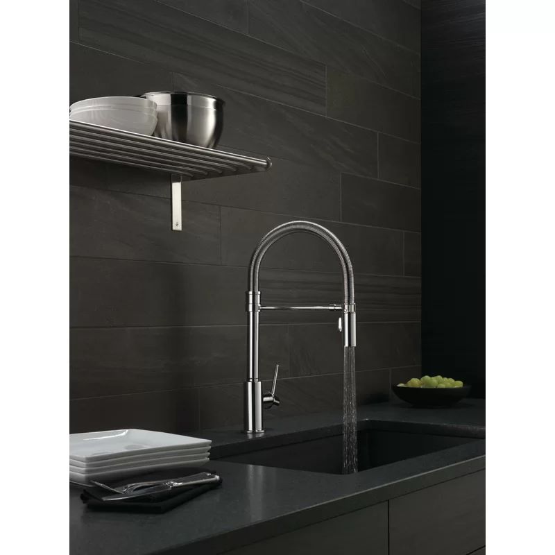 9659-DST Trinsic Pull Down Single Handle Kitchen Faucet with MagnaTite® Docking and Diamond Seal... | Wayfair North America