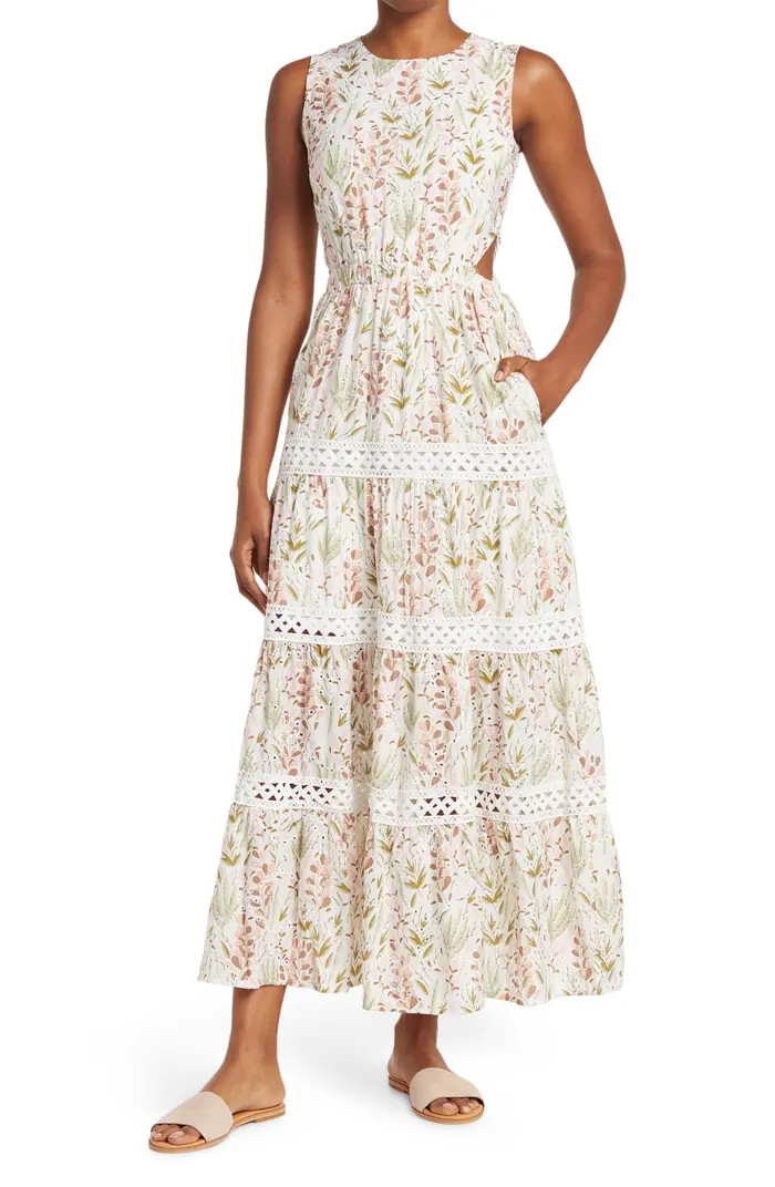 MELLODAY Sleeveless Keyhole Maxi Dress | Nordstromrack | Nordstrom Rack