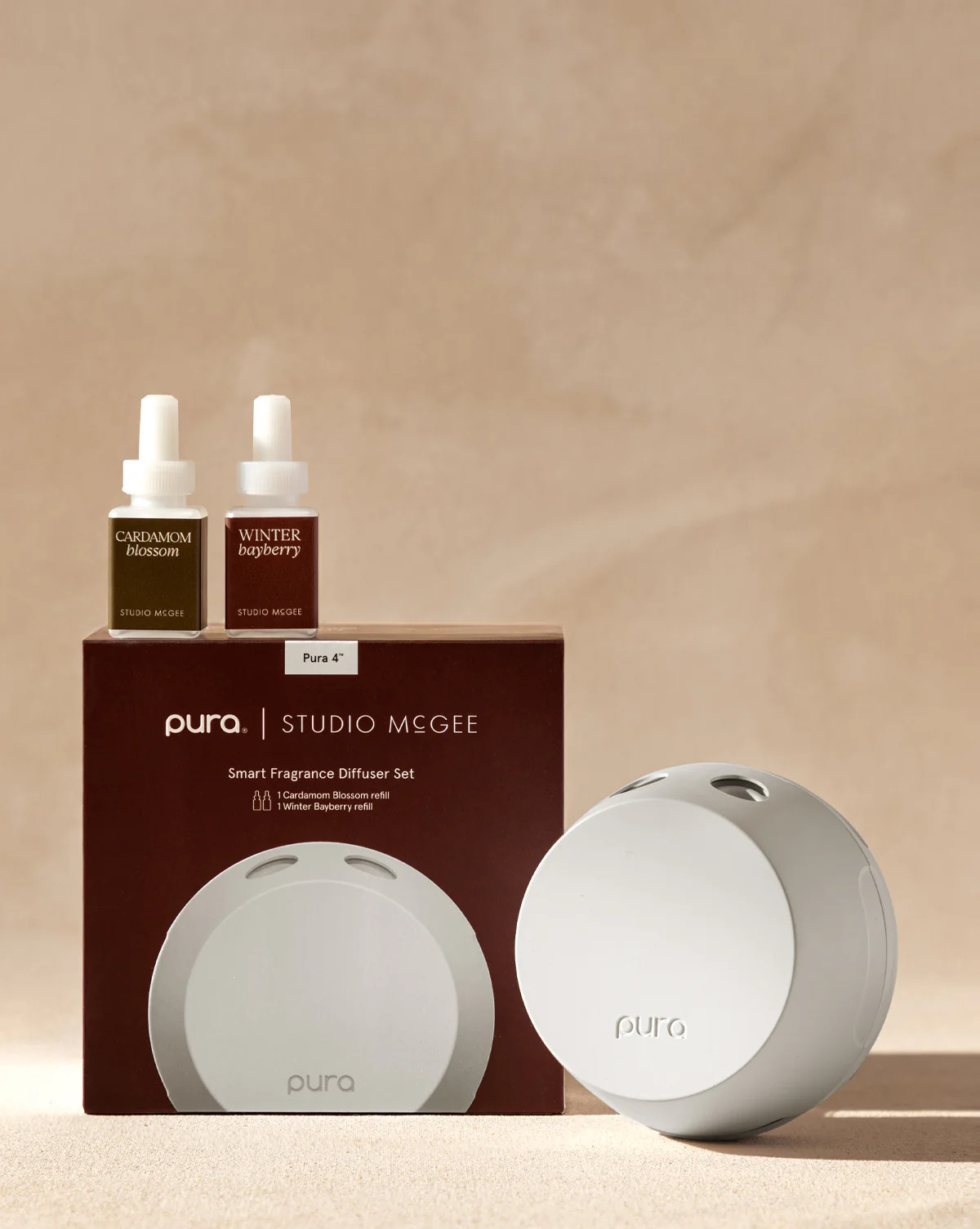 Pura x Studio McGee Diffuser Set - Cardamom Blossom/Winter Bayberry | McGee & Co. (US)