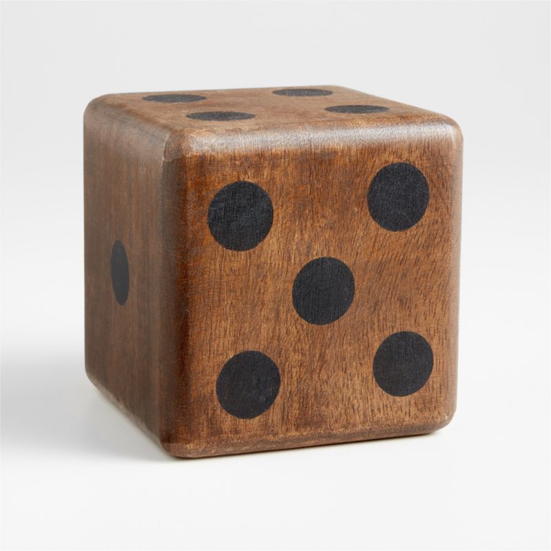 Oversized Wooden Dice | Crate and Barrel | Crate & Barrel