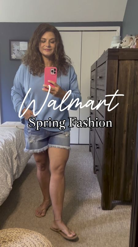 
Hey friends! 😊

I just tried on some super comfy Walmart finds, and I’m in love! Here’s what I got:

1️⃣ Time and Tru Split Neck Hoodie in H2O - Only $7.49! This hoodie is perfect for cozy, laid-back days.

2️⃣ Scoop Retro Boyfriend High Rise Jean Shorts - These shorts are perfectly distressed and just $28! They’re my new go-to for casual outings!

3️⃣ Time and Tru Barely There Thong Sandals in Brown - These sandals are a steal at $8.98 and are so comfy.

4️⃣ Time and Tru Geometric Stud Earrings Set - A 9-piece set for just $5.88! Perfect for adding a bit of sparkle to any outfit.

All these pieces are incredibly comfortable and perfect for everyday wear. 🫶🏼 Thanks to Walmart for sponsoring this post  

#WalmartPartner #Walmartfashion @walmaetfashion

#LTKfindsunder50 #LTKsalealert #LTKVideo