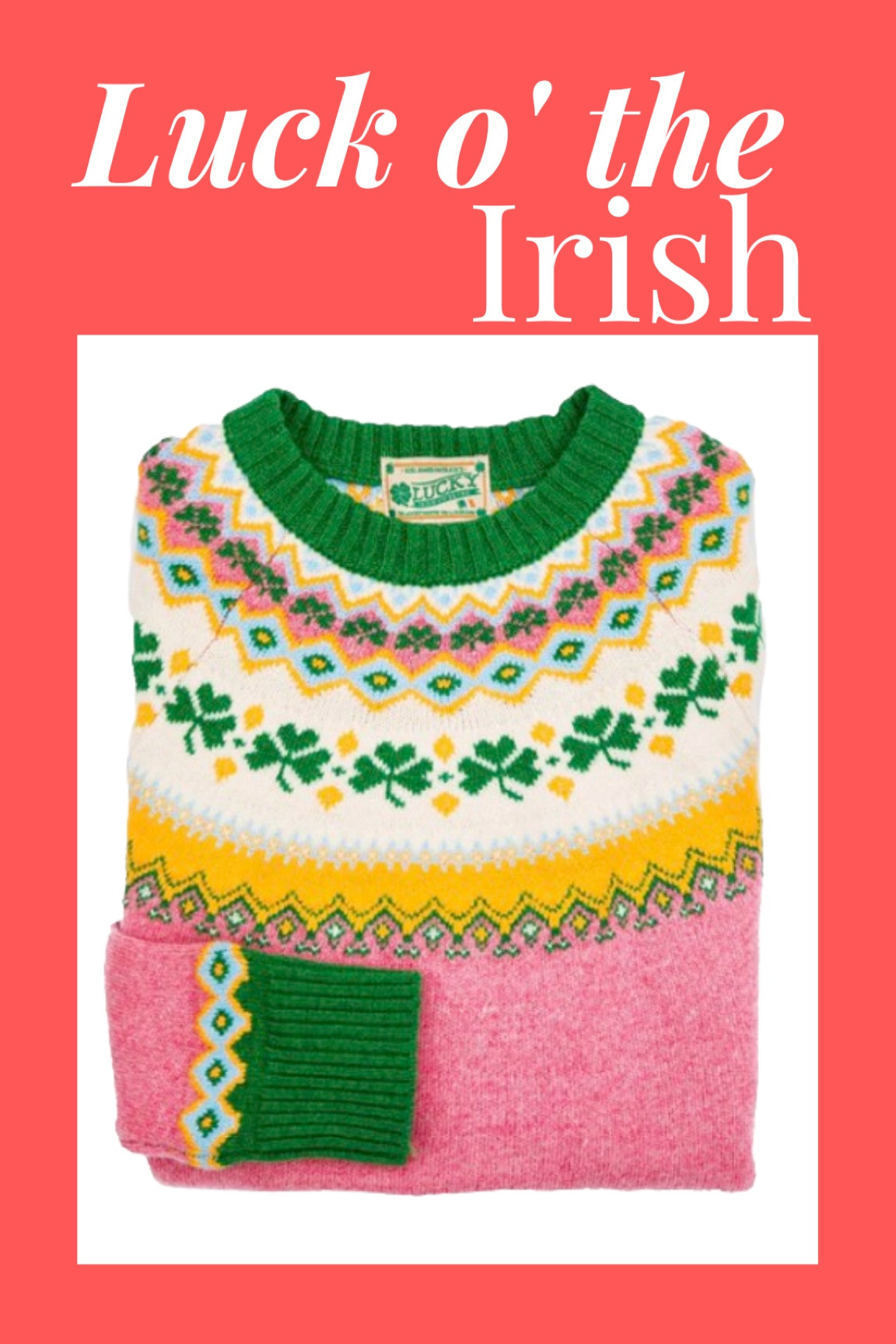 Shamrock fair isle sweater for women perfect for St Patrick’s Day!

#LTKSeasonal #LTKstyletip