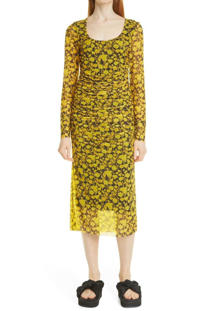 Floral Long Sleeve Mesh Dress | Nordstrom | Nordstrom