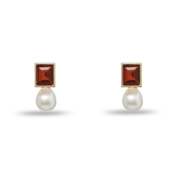 TOPAZ AEGEAN PEARL DROP EARRINGS | LELE SADOUGHI