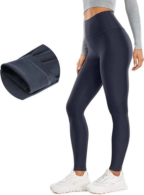 CRZ YOGA Thermal Fleece Lined Leggings Women 28'' - Winter Warm Workout Hiking Pants High Waisted... | Amazon (US)