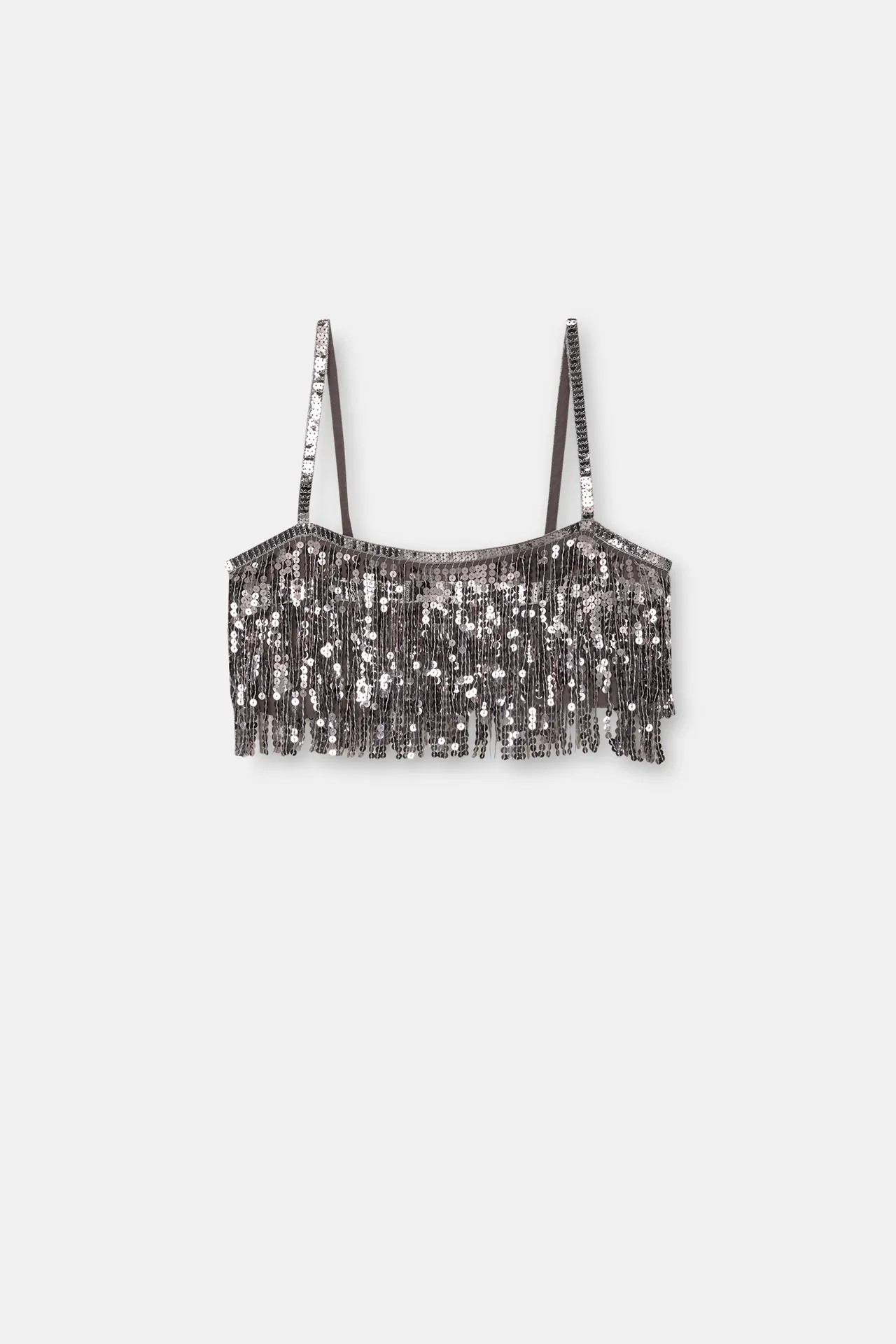 Sequinned crop top | PULL and BEAR UK