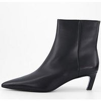 Calvin Klein Ankle Boot With Kitten Heel - Black | Very (UK)