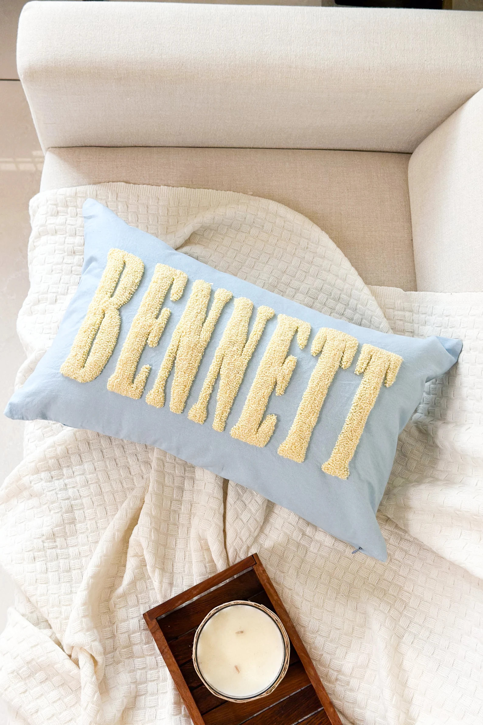 Custom Name Pillow, Personalized Nursery Pillow, Dorm Decor, Graduation Gift, Bedroom Decor, Slum... | Etsy (Global)