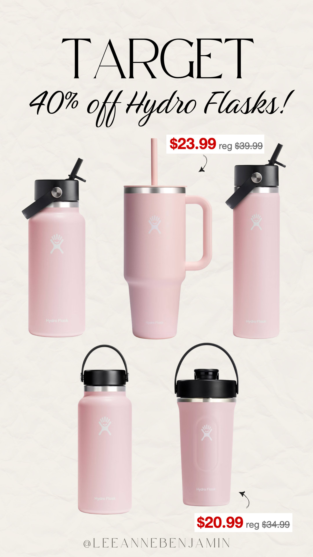 40% off Hydro Flasks at Target!  

 #LTKmomlife #LTKActive #LTKSaleAlert